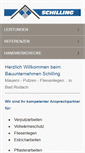 Mobile Screenshot of bauunternehmen-schilling.de